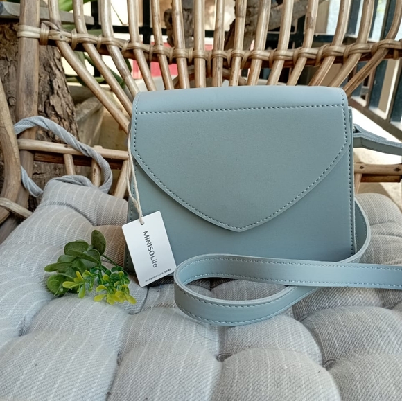 Miniso NWT Pastel Blue Sling Bag - Picture 2 of 8